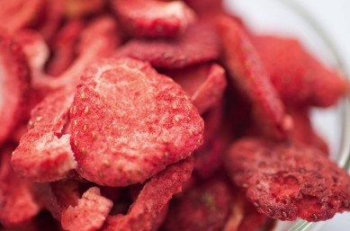 Freeze-dried strawberries