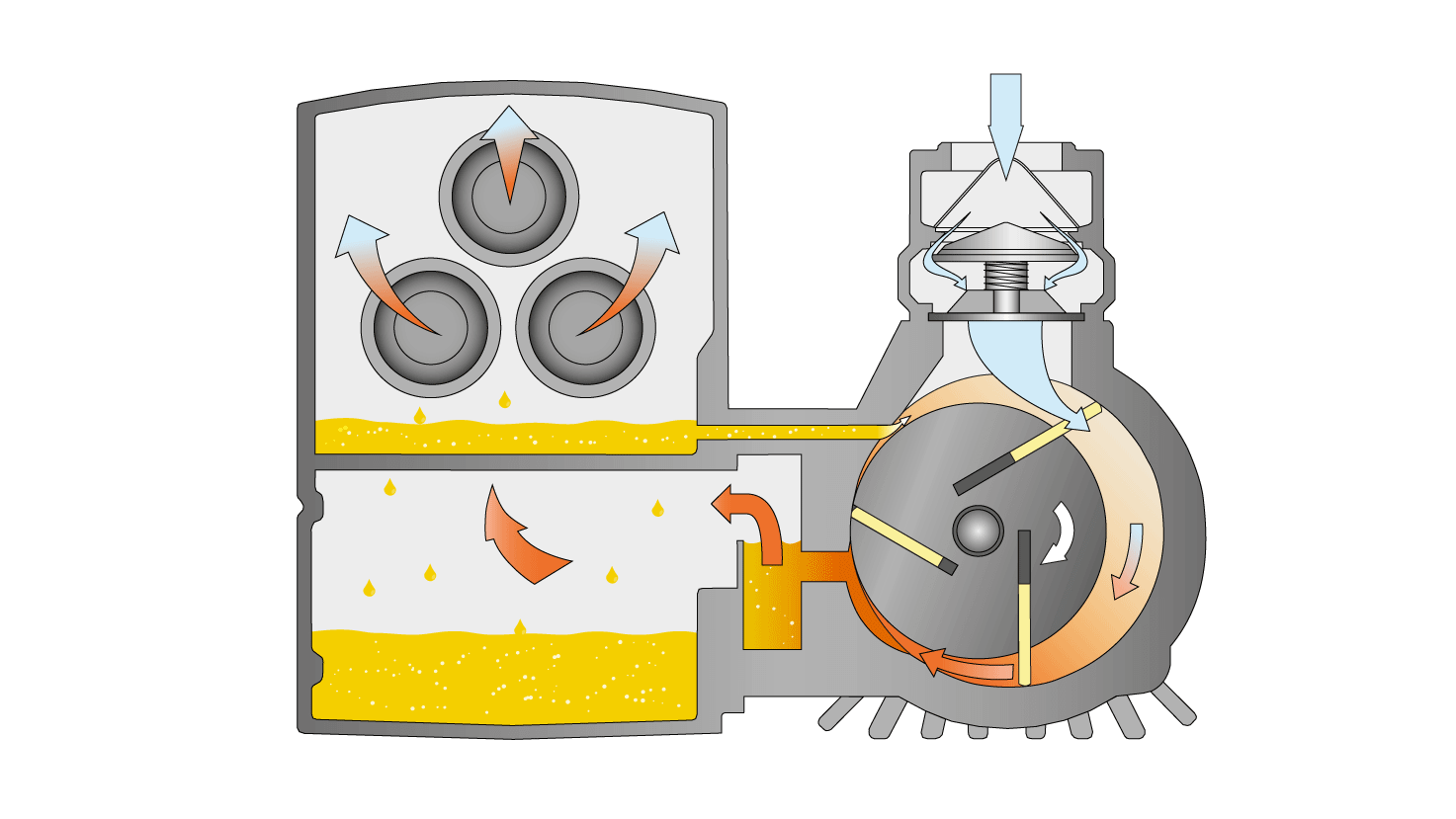 Cutaway R5 vacuum pump