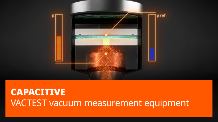 Vacuum measurement principle capacitive sensor
