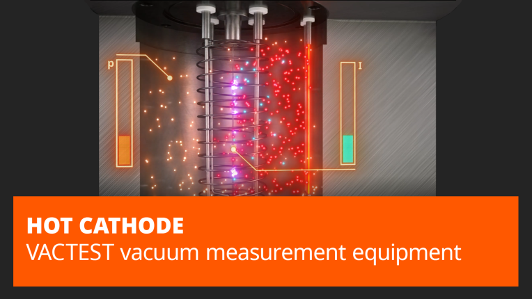 Vacuum measurement principle hot cathode