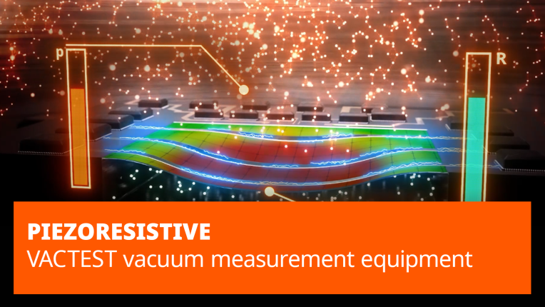 Vacuum measurement principle piezoresistive sensor